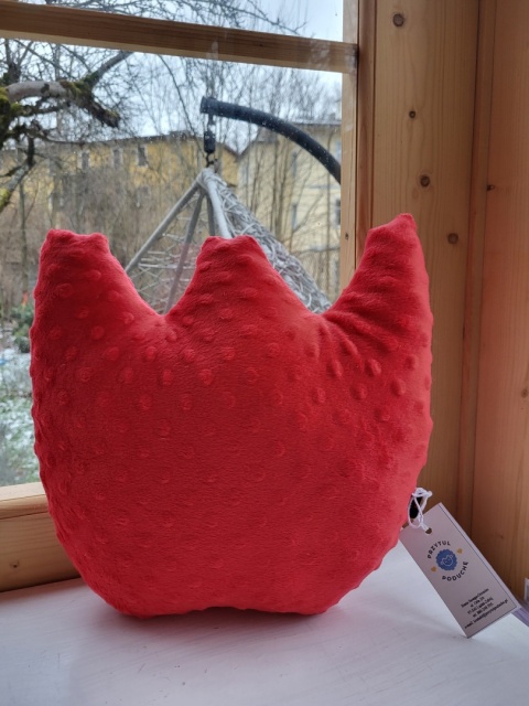 Poducha Autorska - Czerwony Tulipan