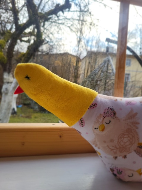Poducha Autorska - Kolorowa Kurka
