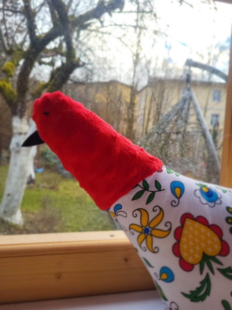 Poducha Autorska - Kolorowa Kurka